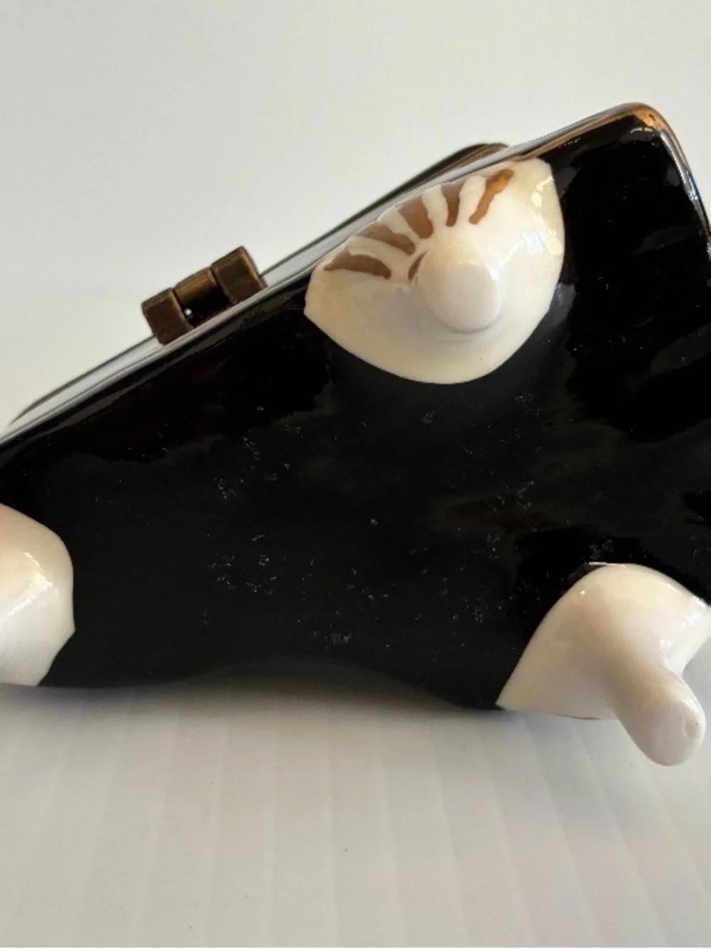 Vintage Black Piano Small Trinket Box Collectible Contemporary Classic Retro